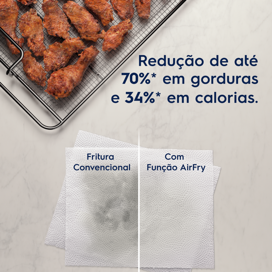 Forno de Embutir Elétrico Electrolux 50L OE5EA Experience com Função Air Fryer Preto 220V