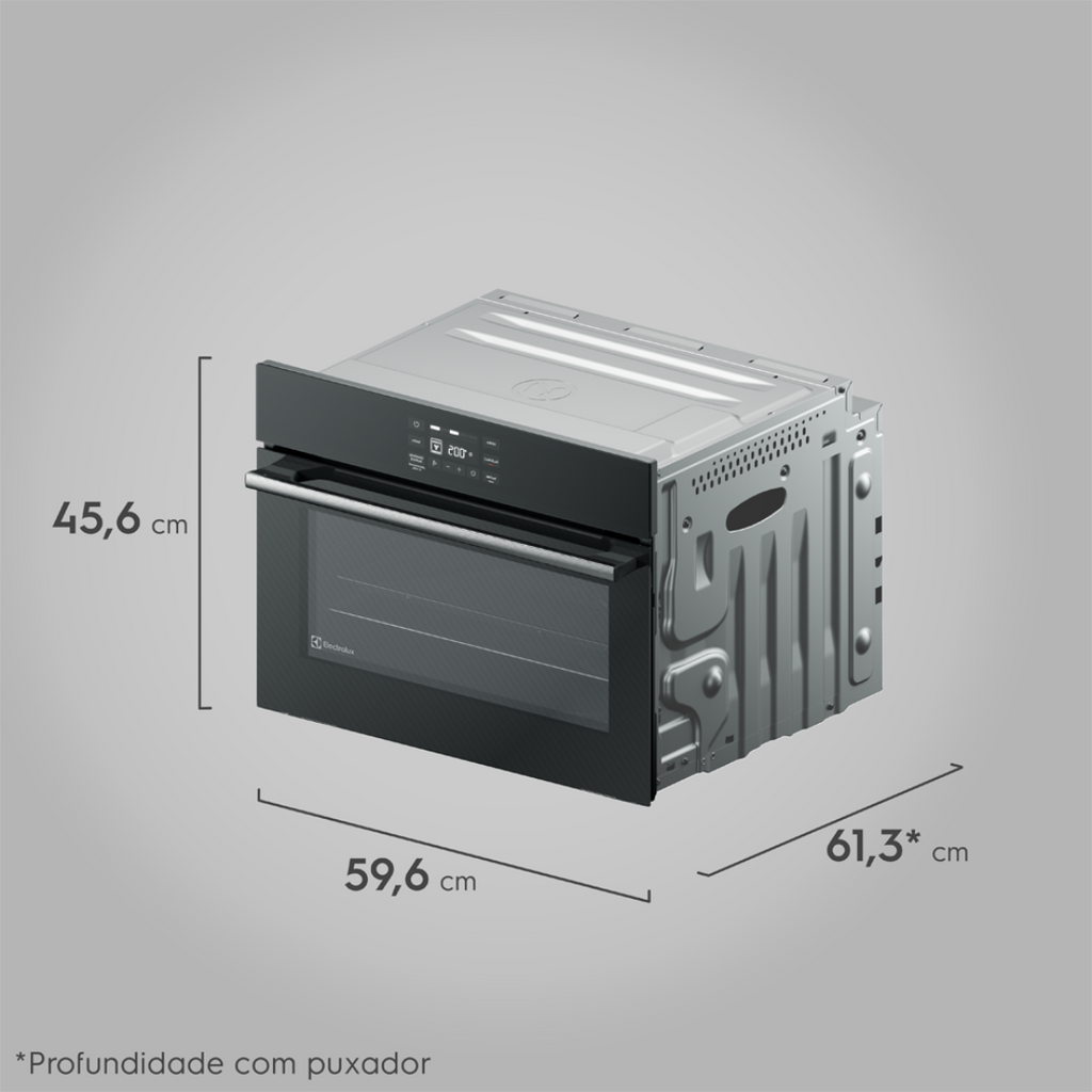 Forno de Embutir Elétrico Electrolux 50L OE5EA Experience com Função Air Fryer Preto 220V