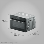 Forno de Embutir Elétrico Electrolux 50L OE5EA Experience com Função Air Fryer Preto 220V