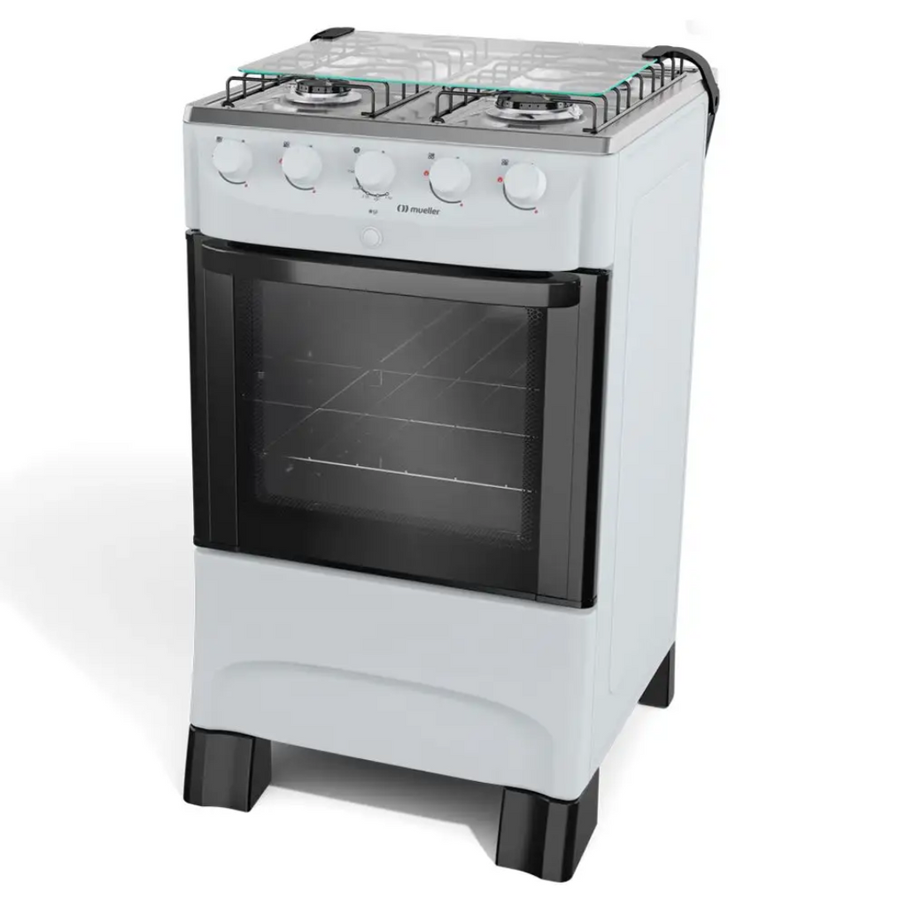 Fogão 4 Bocas Mueller MFI4BB Acendimento Automático Branco Bivolt