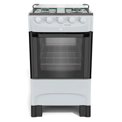 Fogão 4 Bocas Mueller MFI4BB Acendimento Automático Branco Bivolt