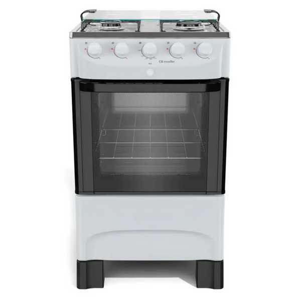 Fogão 4 Bocas Mueller MFI4BB Acendimento Automático Branco Bivolt