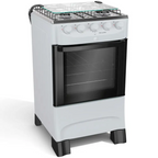 Fogão 4 Bocas Mueller MFI4BB Acendimento Automático Branco Bivolt