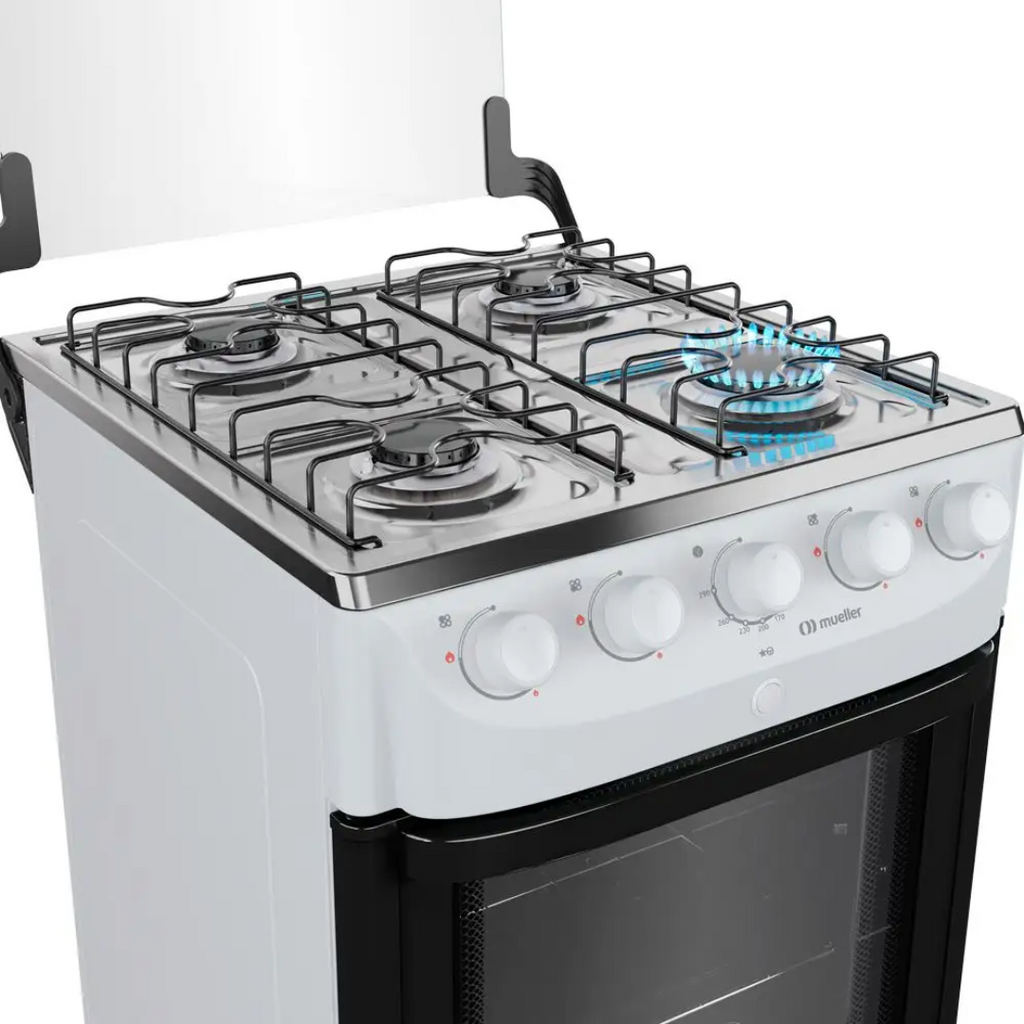 Fogão 4 Bocas Mueller MFI4BB Acendimento Automático Branco Bivolt