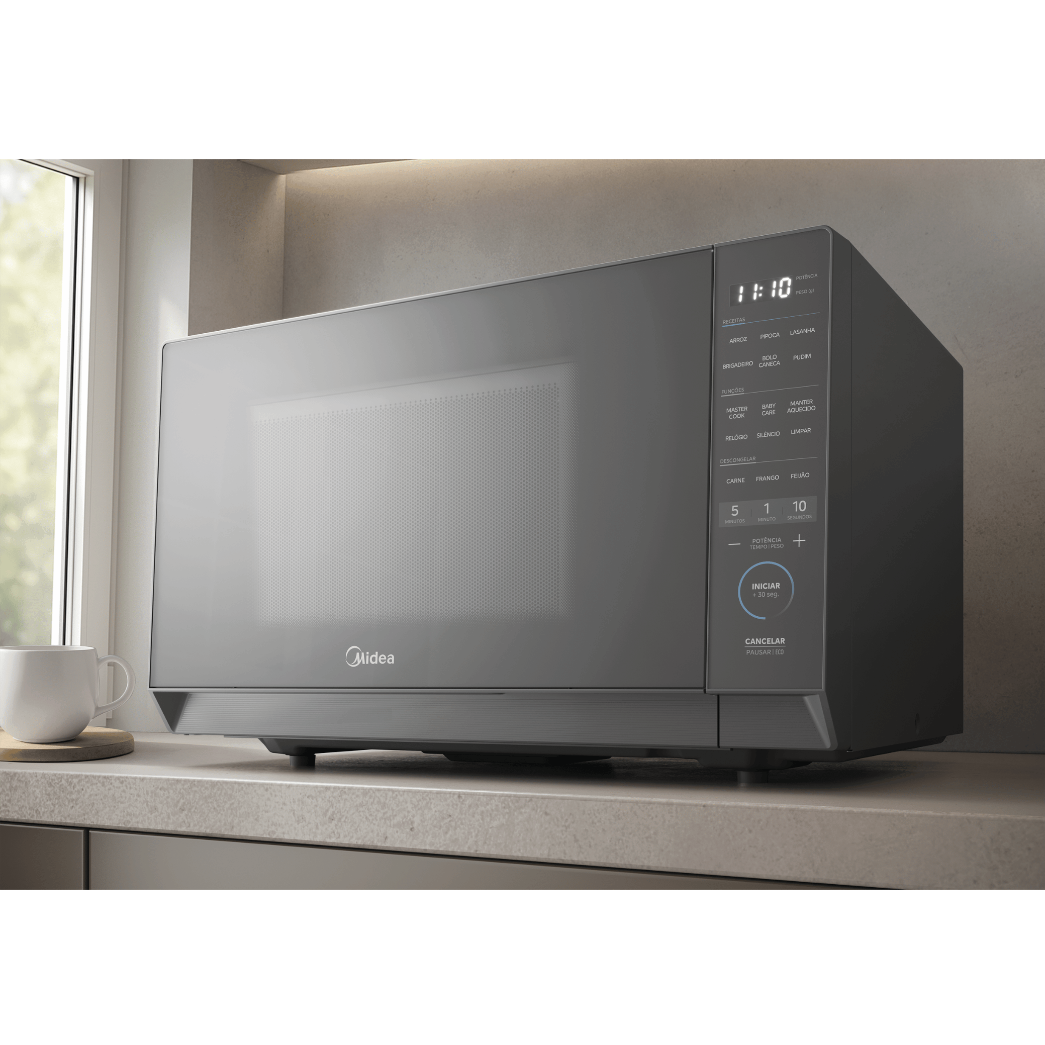 Micro-ondas Midea 35L MasterCook Espelhado 220V