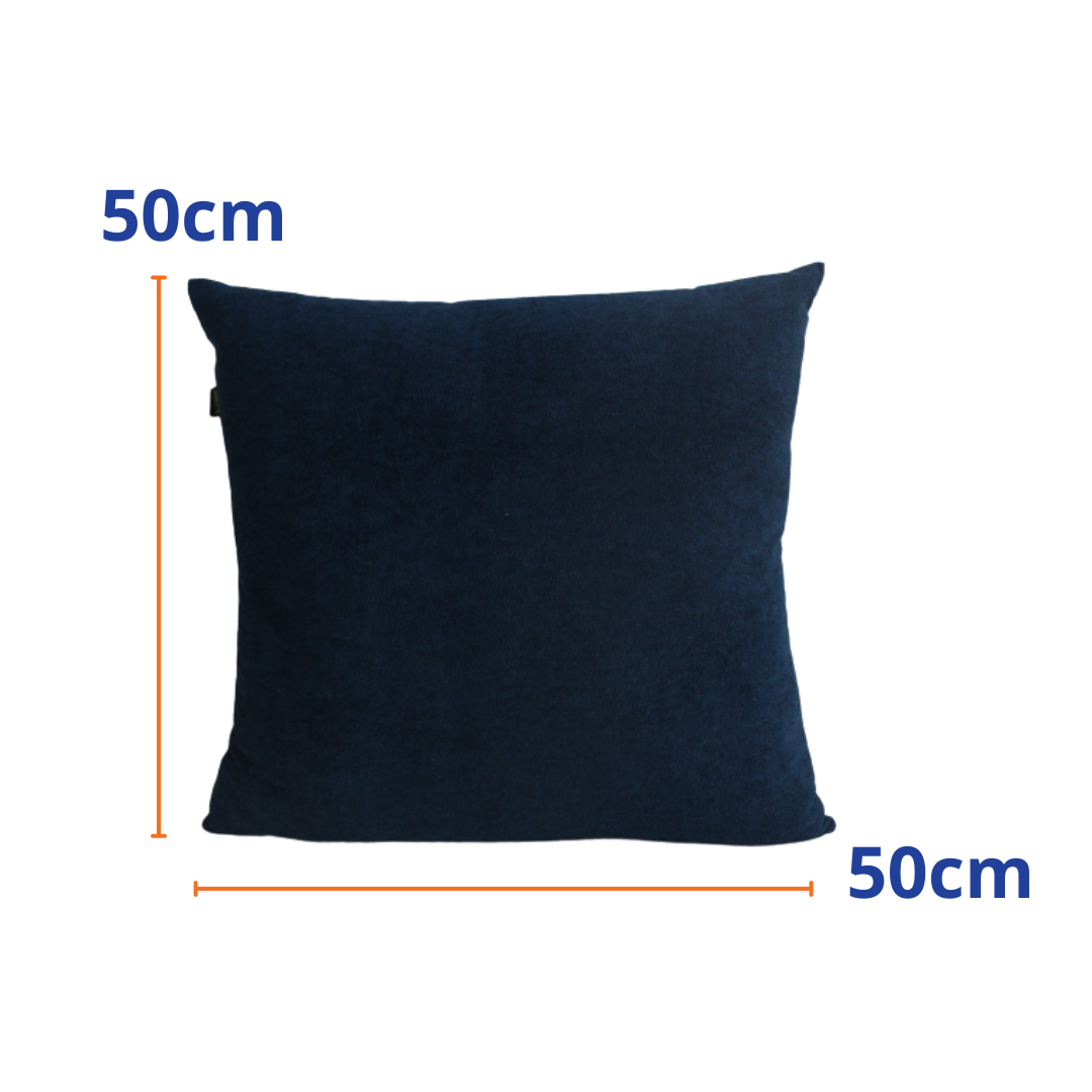 Almofada Cortbras Madri 50x50cm Azul Escuro