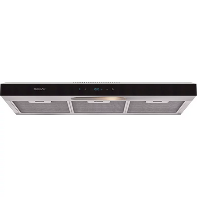 Depurador de Ar Suggar Slim 80cm 3 Velocidades DTH82IX Preto 220V