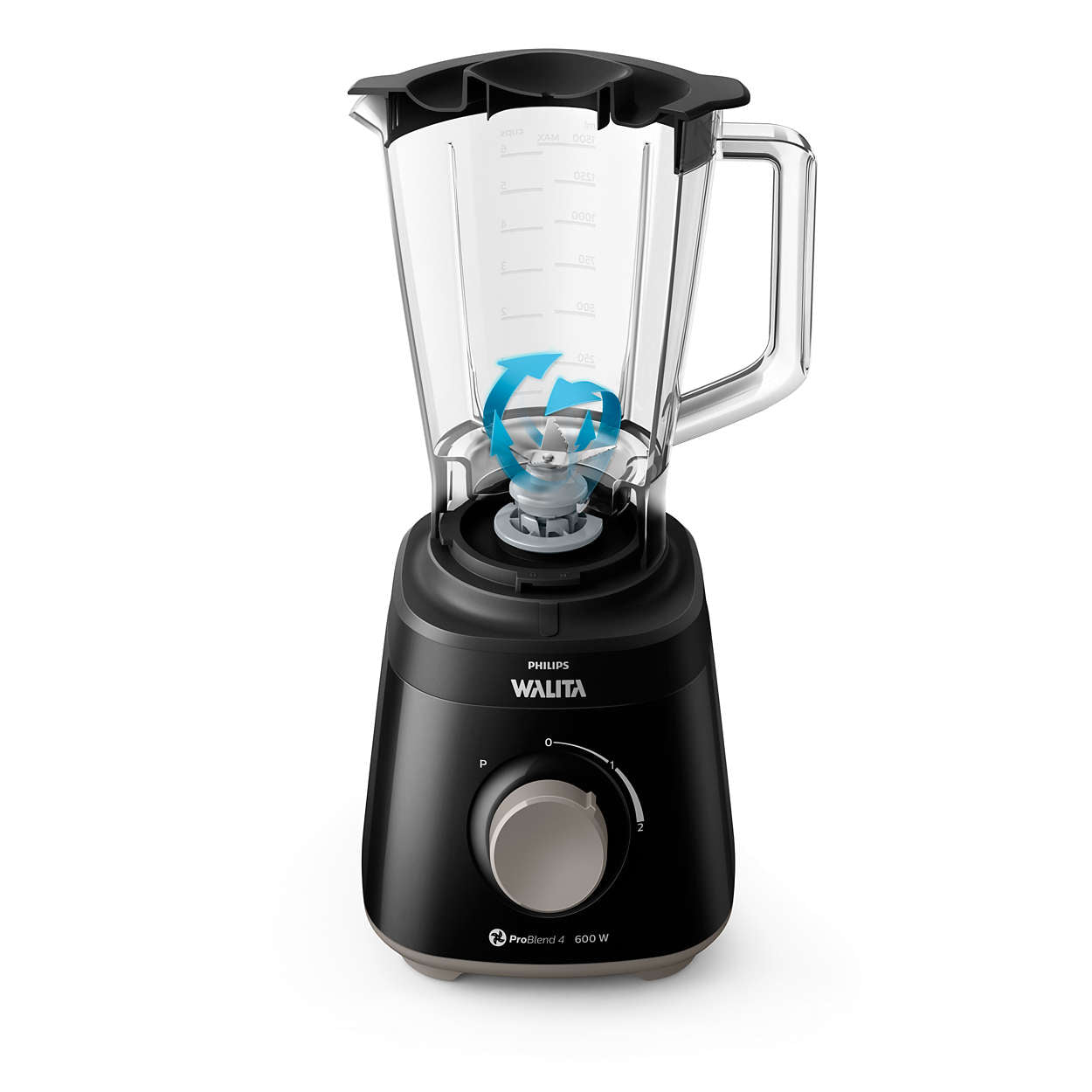 Liquidificador Philips Walita 2L RI2112 Daily com Filtro 600W Preto 220V