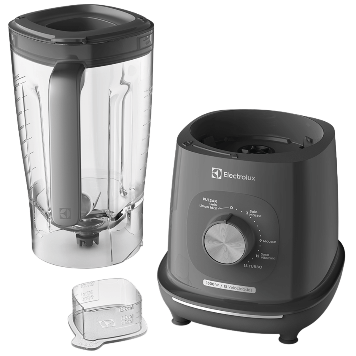 Liquidificador Electrolux 3,2L EBL1500 Efficient TriForce 15 velocidades 1500W Cinza 220V