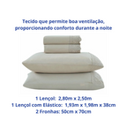 Jogo de Roupa de Cama King 4 Peças Hedrons Rendas Toque de Algodão Antilope