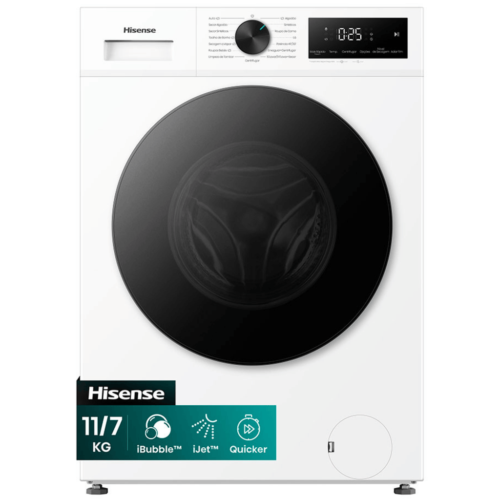 Lava e Seca Hisense 11KG Infinite Series Compacta Fit Inverter 220V