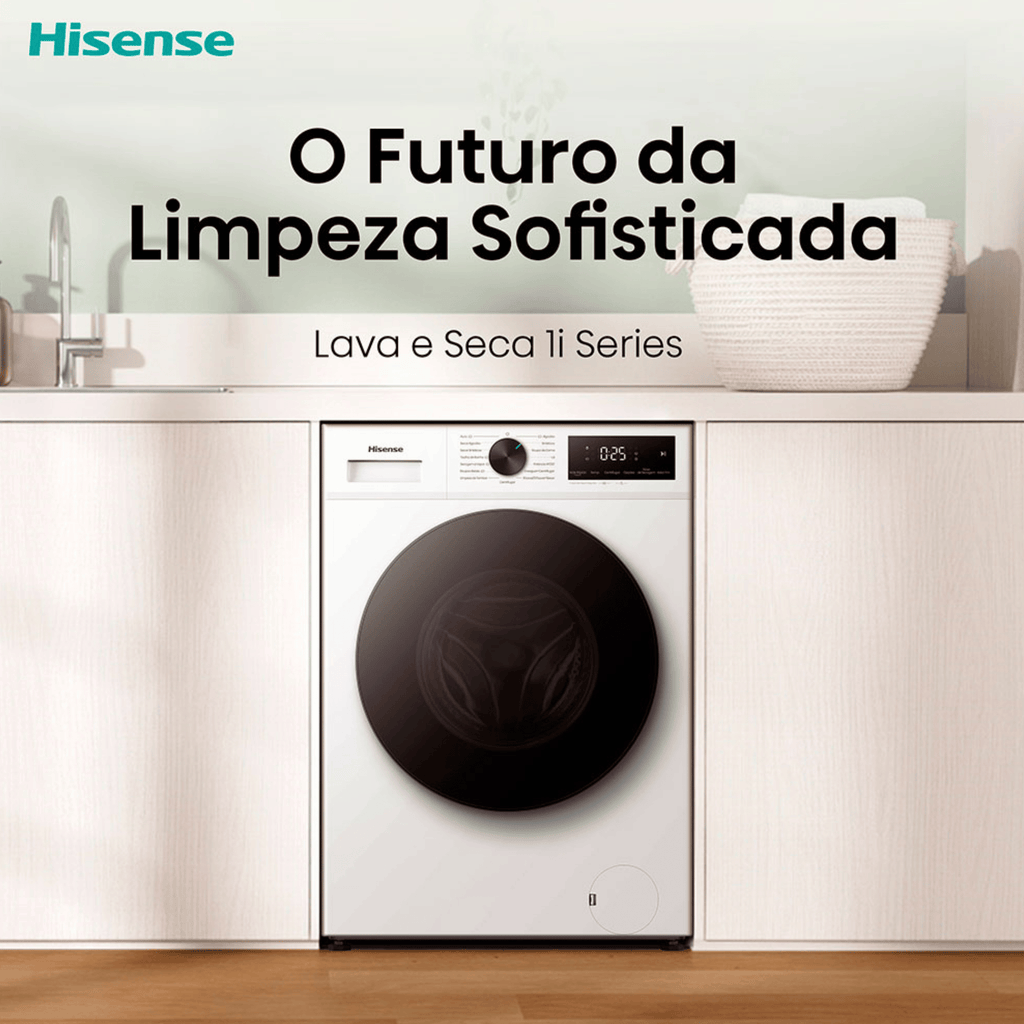 Lava e Seca Hisense 11KG Infinite Series Compacta Fit Inverter 220V