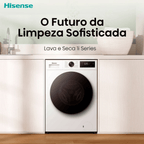Lava e Seca Hisense 11KG Infinite Series Compacta Fit Inverter 220V