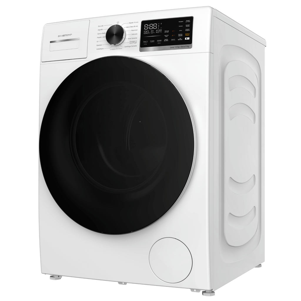 Lava e Seca Brastemp 14kg B= Smart BNO14AB Inverter  Branco 220V