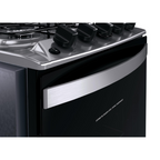 Fogão 4 Bocas Brastemp de Embutir BYO4EBR Dupla Chama e Grades Individuais Inox Bivolt