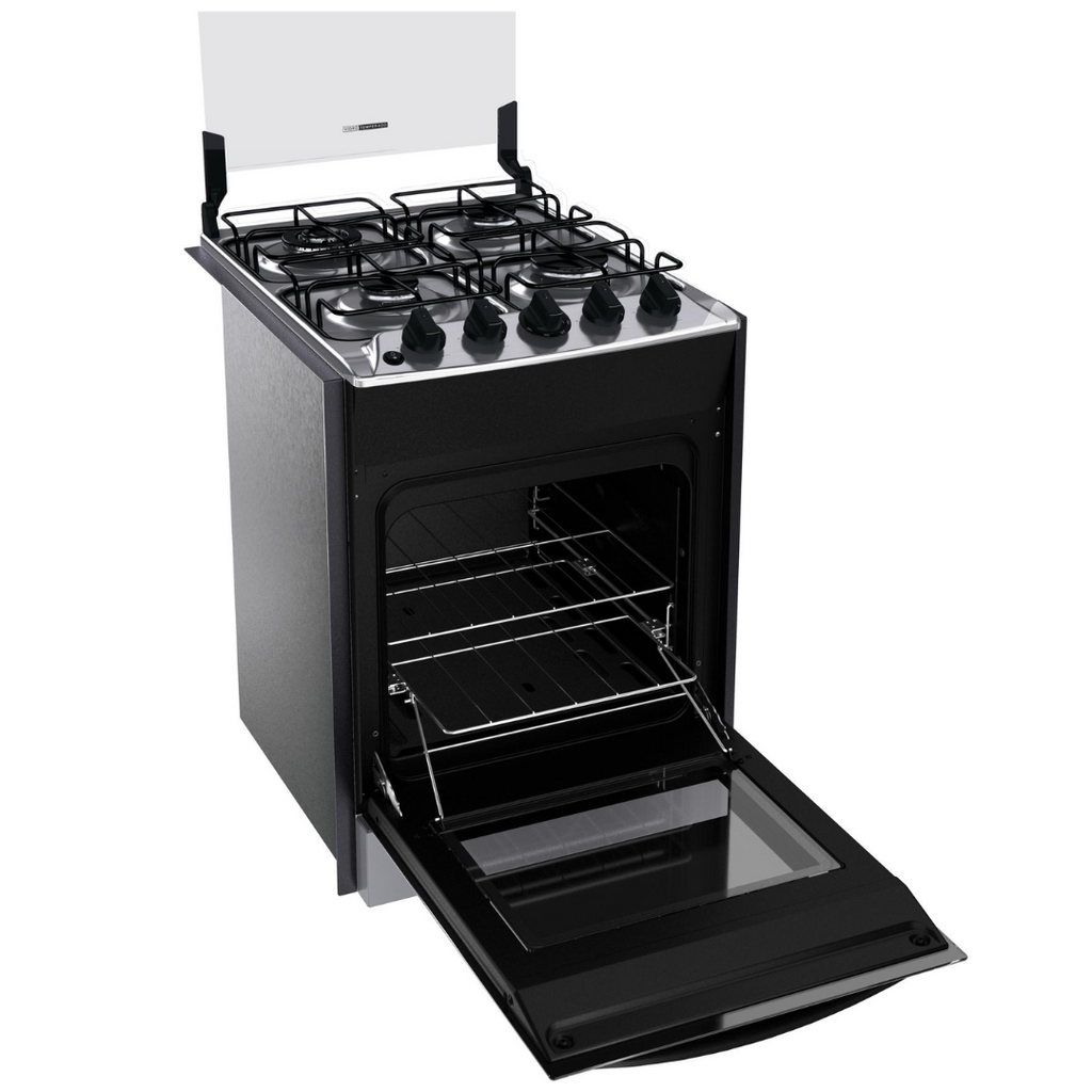 Fogão 4 Bocas Brastemp de Embutir BYO4EBR Dupla Chama e Grades Individuais Inox Bivolt