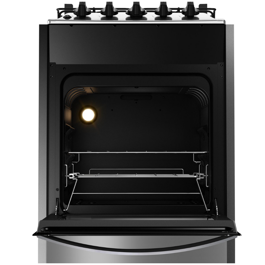 Fogão 4 Bocas Brastemp de Embutir BYO4EBR Dupla Chama e Grades Individuais Inox Bivolt