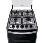Fogão 4 Bocas Brastemp de Embutir BYO4EBR Dupla Chama e Grades Individuais Inox Bivolt