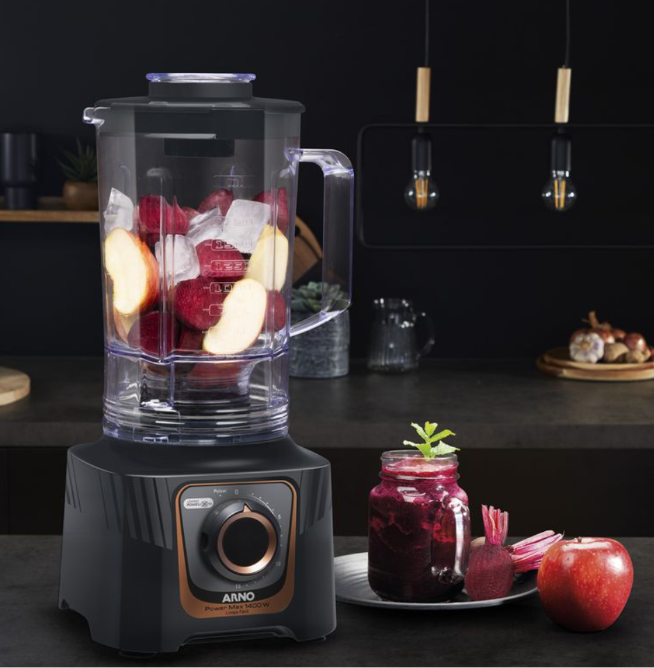 Liquidificador Arno 3,1L Power Max Autolock LN81 1400W Cinza 220V