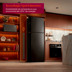 Refrigerador Brastemp 512L BRM62AE Duplex Inteligente B= Smart Black Inox 220V
