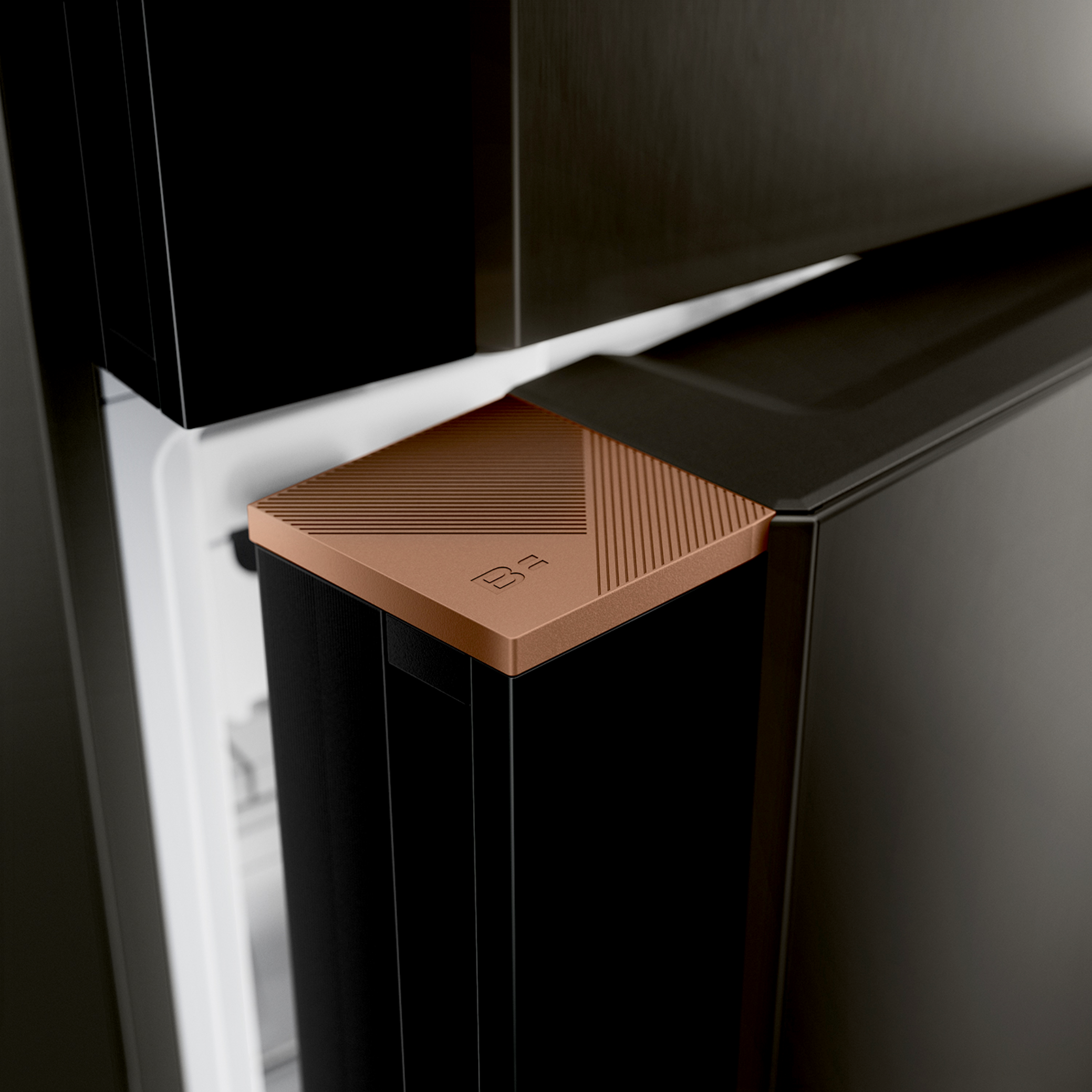 Refrigerador Brastemp 500L BRE66AE Duplex Inverse Inteligente B= Smart Black Inox Bivolt