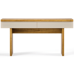 Aparador Süd 160cm Imcal 2 Gavetas Off White e Cinamomo