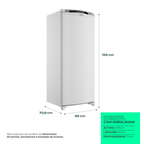 Freezer Vertical Consul 254L CVU26MB 1 Porta Branco 220V 220V