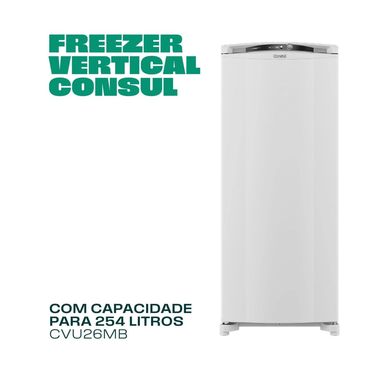 Freezer Vertical Consul 254L CVU26MB 1 Porta Branco 220V 220V