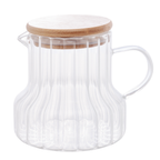 Jarra de Vidro  Coliseu Classic com Tampa de Bambu 500ml