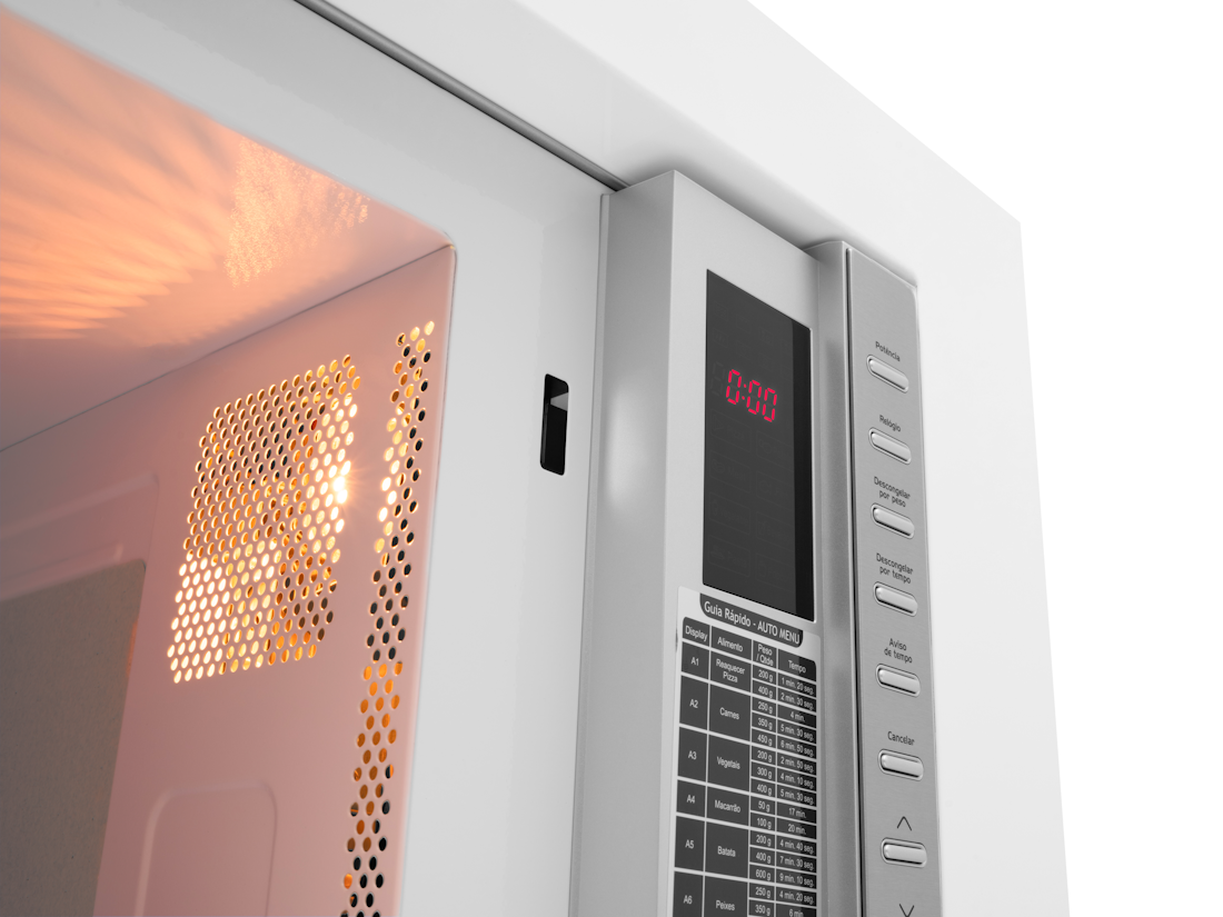 Kit Fischer de Embutir Forno Elétrico 48L Fit Line + Micro-ondas 25L Fit Line Branco 220V
