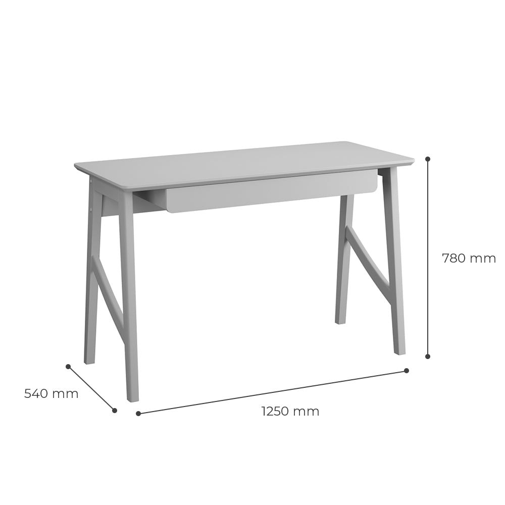 Escrivaninha Taurus com Gaveta Home Office Patrimar Off White