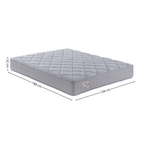 Colchão High Density II Casal Ecoflex 138x188x32cm Molas Superlastic Prata