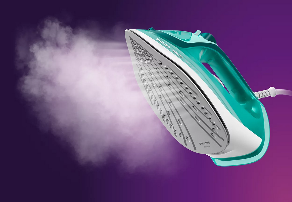 Ferro a Vapor Philips Walita Série 3000 Plus Base de Cerâmica DST3030 2000W Verde 220V