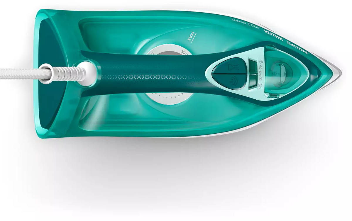 Ferro a Vapor Philips Walita Série 3000 Plus Base de Cerâmica DST3030 2000W Verde 220V