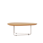 Mesa de Centro Orgânica Side Imcal 90x56 Pé em Metal Nature