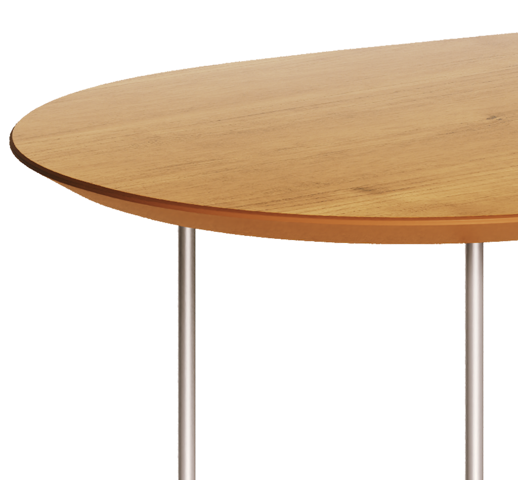 Mesa de Centro Orgânica Side Imcal 90x56 Pé em Metal Nature