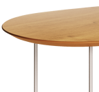 Mesa de Centro Orgânica Side Imcal 90x56 Pé em Metal Nature