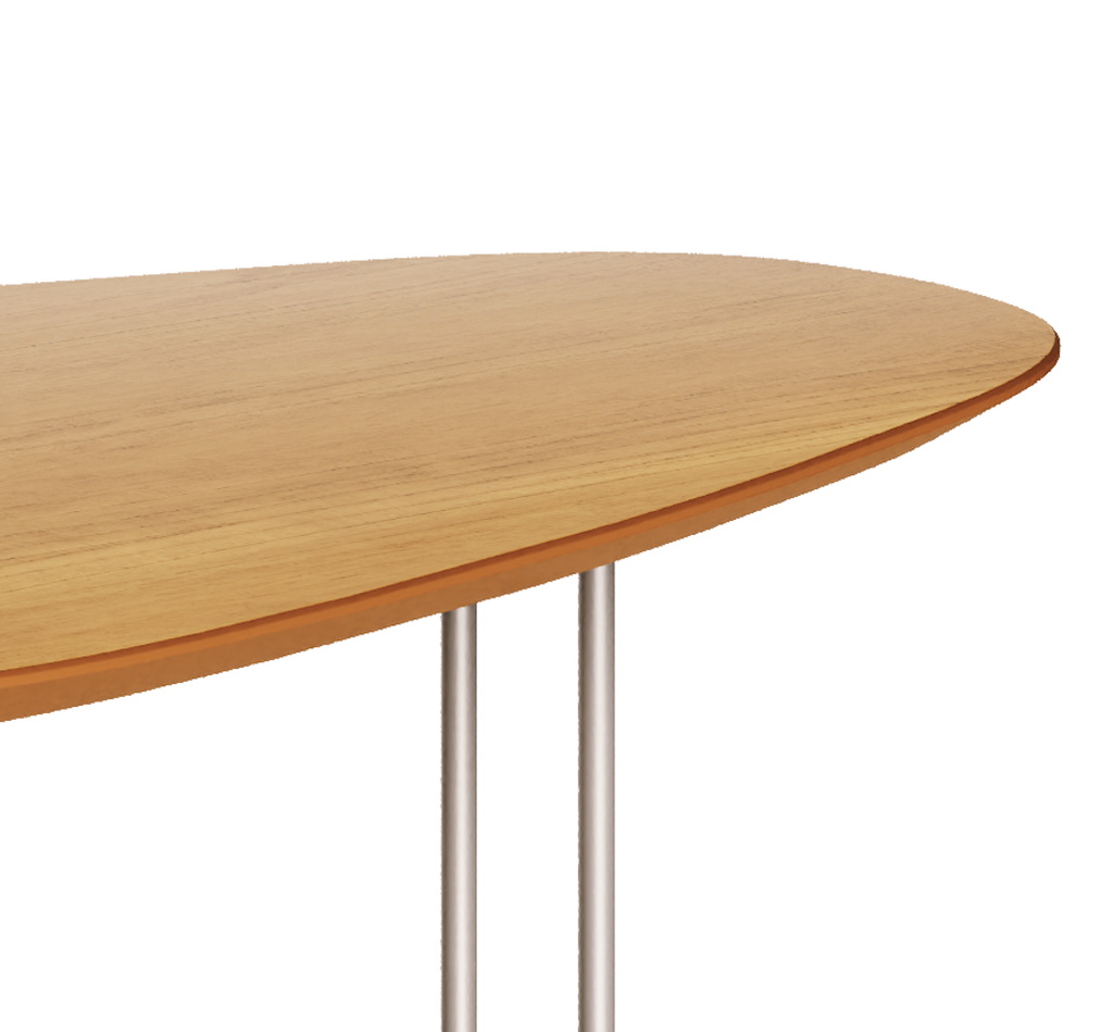 Mesa de Centro Orgânica Side Imcal 90x56 Pé em Metal Nature