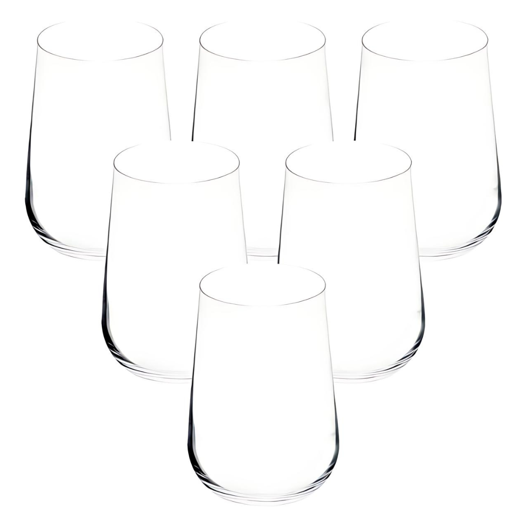 Jogo 6 Copos Ardea Full-Fit 470ml em Cristal Ecológico