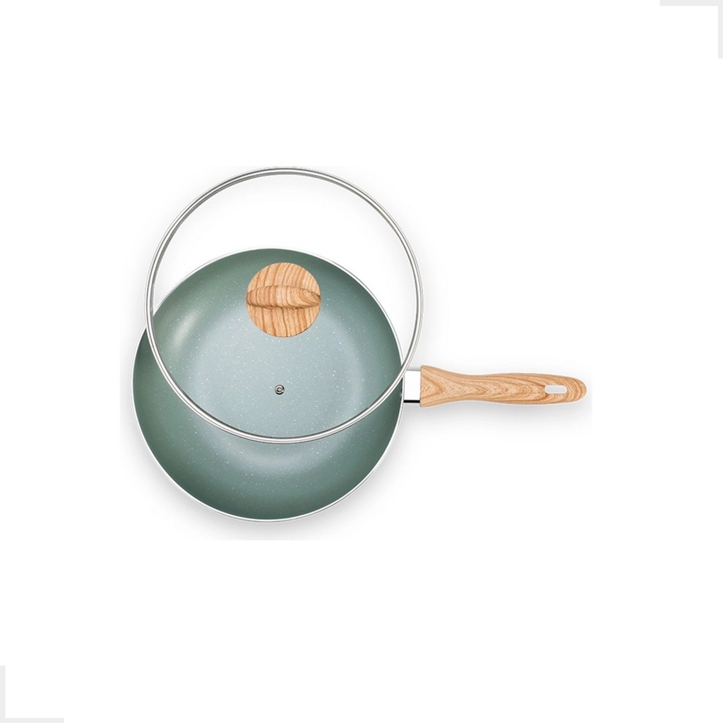 Frigideira Wok Ceramic Life Brinox Indução 3,4L Botanika Verde