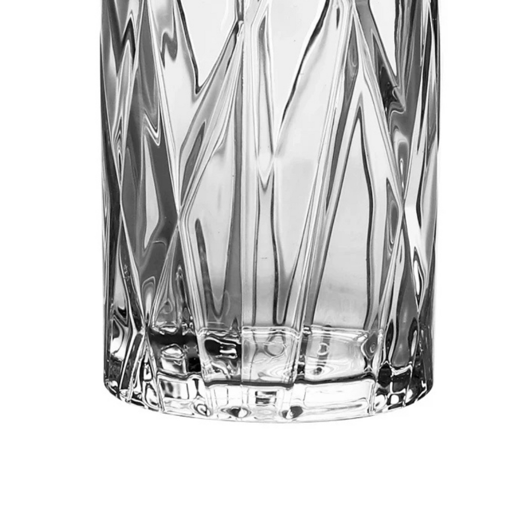 Jogo 6 Copos Full-Fit em Cristal Ecológico  350ml Borda Dourada