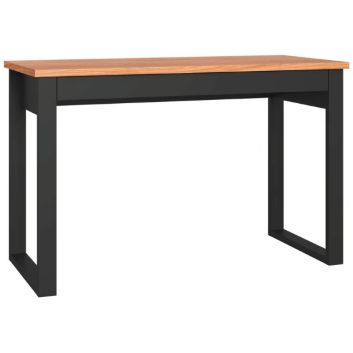 Escrivaninha Dalla Costa F24 118cm 1 Gaveta 100% MDF Freijó e Preto