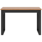 Escrivaninha Dalla Costa F24 118cm 1 Gaveta 100% MDF Freijó e Preto