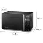 Micro-ondas Electrolux 20L Efficient ME20P Função Descongelamento Assistido Preto 220V