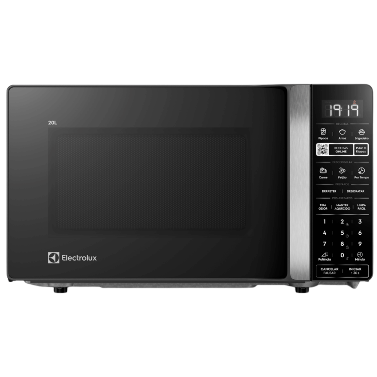 Micro-ondas Electrolux 20L Efficient ME20P Função Descongelamento Assistido Preto 220V