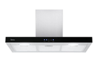 Coifa Midea 90cm de Parede Painel ProTouch com Vidro Preto RTA92 Inox/Preto 220V