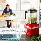 Liquidificador KitchenAid 1,6L KUA35AV Empire Red 1200W Vermelho 220V