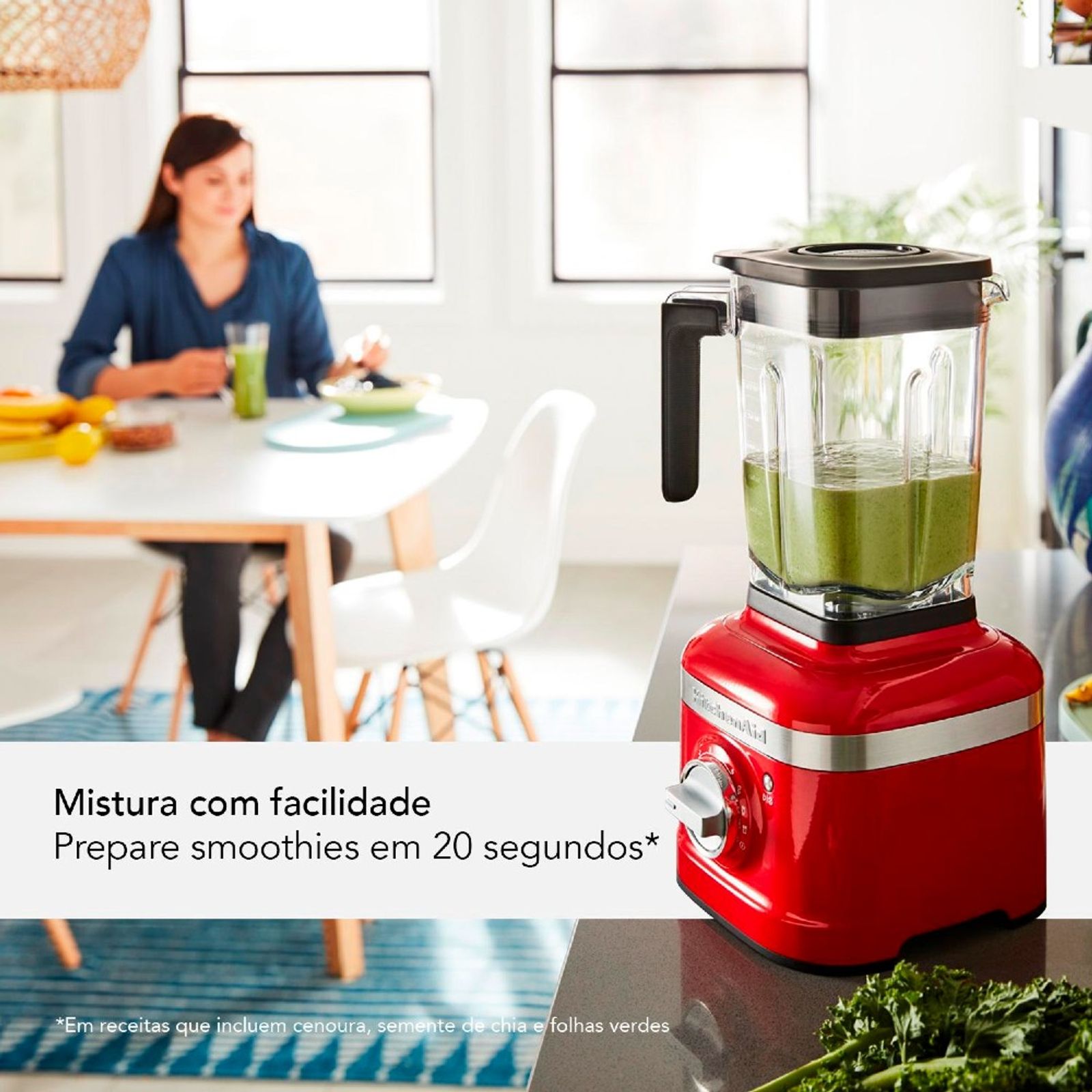 Liquidificador KitchenAid 1,6L KUA35AV Empire Red 1200W Vermelho 220V