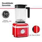 Liquidificador KitchenAid 1,6L KUA35AV Empire Red 1200W Vermelho 220V
