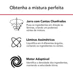 Liquidificador KitchenAid 1,6L KUA35AV Empire Red 1200W Vermelho 220V